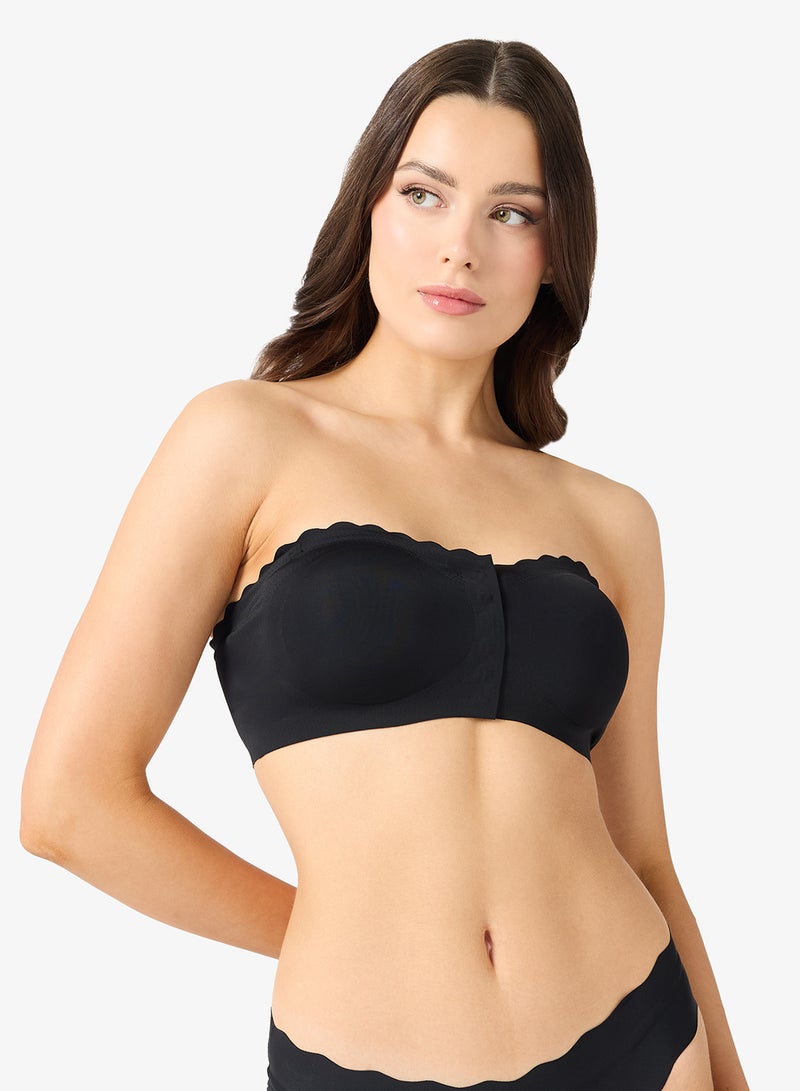 جينجر صدرية مبطنة بدون أسلاك بفتحة أمامية وقصة ليزر قطعتين - Image 2